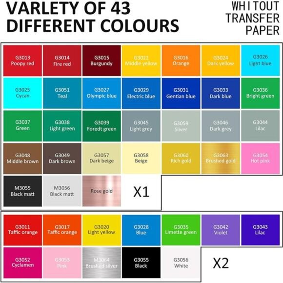 Vinyl 55 Pack Permanent Adhesive Vinyl Sheets for Decor Sticker,Party Decoration - Picture 2 of 7